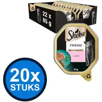 Sheba 20x - Finesse Mousse Zalm - Kattenvoer Natvoer - 85g