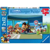 Ravensburger Paw Patrol. Ryder en zijn vrienden- Twee puzzels van 12 stukjes - kinderpuzzel