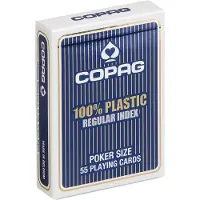 Cartamundi Copag Regular-speelkaarten Blauw 55 Stuks
