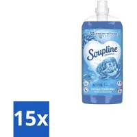 Soupline – Wasverzachter – Active Fresh Frisheid van Blauwe Anjer – 2 L - Bulkverpakking - 15 stuks