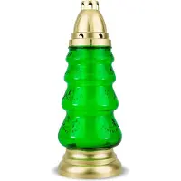 Ral Groene Kerstboom Znicz 29 cm met Verwisselbare Vulling - Kerstdecoratie
