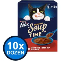Felix 10x - Soup Countryside Selectie - Kattensoep - 6x48g