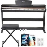 Finesse Digitale Piano - 88 Gewogen Toetsen - met Frame, Pedalen & Kruk - Keyboard Piano - Elektrische Piano - Volwassene & Kind