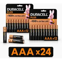 Duracell AAA Batterijen - Alkaline - 1,5V - LR03 - 24 stuks