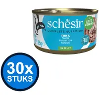 Schesir 30x - Tonijn in Gelei - Kattenvoer Natvoer - 85g