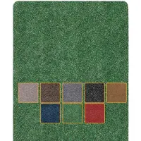 ANRO Deurmat Groen 120x40cm – Schoonloopmat Antislip Wasbaar Voordeur Hal Binnen & Buiten Op Maat