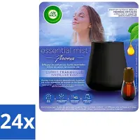 Air Wick 24 x Essential Mist - Automatische Luchtverfrisser Kit - Innerlijke Rust - Eucalyptus & Lavendel - Luchtverfrisser - Aromatherapie - Eucalyptus - Lavendel - Geur