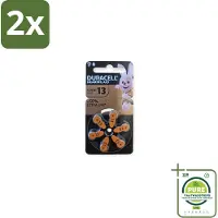 Duracell Gehoorapparaat Batterijen 13 6 stuks per verpakking - Voordeelverpakking - 2 stuks - Gehoorapparaten batterijen - Gehoorapparaten batterijen type 13