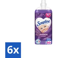 Soupline – Wasverzachter – Relax Magnolia & Lavendel – 950 ml - Voordeelverpakking - 6 stuks