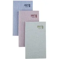 Brepols agenda 2027 - INTERPLAN [0.736] - TOILE OCEAN - Zakagenda - 1 week op 2 pagina's - Weekoverzicht - Blauw - 9 x 16 cm