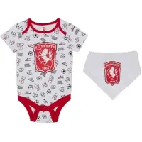 Castore FC Twente romper + slabbetje voor een baby van 3-6 maanden