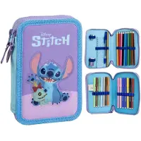 Disney CERDÀ - Officiële set van twee Disney Stitch potloden - pennenhouder/etui