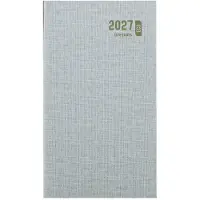 Brepols agenda 2027 - INTERPLAN [0.736] - TOILE OCEAN - Zakagenda - 1 week op 2 pagina's - Weekoverzicht - Groen - 9 x 16 cm
