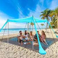 Famanu – Strandtent voor zonbescherming, ideaal voor camping, vissen, achtertuin of picknicks