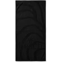 Zohome Strandlaken Lazy Beach - 100x200 cm - 100% Katoen - Black - Badlaken - Strandlaken - Strandhanddoek