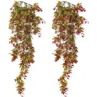 Famanu – Set van 2 hangende kunstplanten van 70 cm, ideaal voor bruiloftsdecoratie en tuinhuis