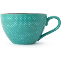 MIKASA - Mok - Indigo Chevron - Keramiek - Voor Thee en Koffie - 330ml
