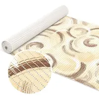 ANRO Badmat Ringen Beige 65x160cm Antislip Douchemat Afwasbaar Sneldrogend