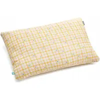 Mumla Katoenen kussensloop Geel Geruit 70x80 cm - Ademend en Gecertificeerd
