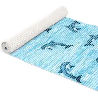 ANRO Badmat Dolfijnen Blauw 65x350cm Antislip Douchemat Afwasbaar Sneldrogend