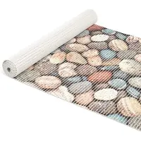ANRO Badmat Stenen Wit 65x400cm Antislip Douchemat Afwasbaar Sneldrogend