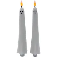 Clayre & Eef Kandelaar Overig 2xAAA Wit Kunststof Herfst decoratie