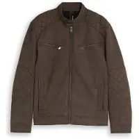 Tom Tailor - Heren jas - Maat M - Mannen - Bruin - Viscose