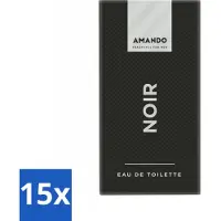 Amando Noir Eau de Toilette, 50 ml - Voordeelverpakking - 15 stuks