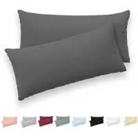 Famanu – Kussensloop 40x80 cm, set van 2, 100% katoen jersey, met ritssluiting, Oeko-Tex gecertificeerd
