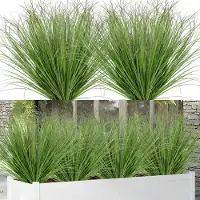Famanu – 20 bundels kunstplanten, weerbestendig en uv-bestendig, decoratief gras voor buiten, tuin en huisdecoratie