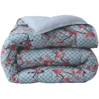 Beau Maison Dekbed Zonder Overtrek Japon Blue | Easy Dekbed Uni Onderzijde | 240 x 200/220cm + 2 kussenslopen