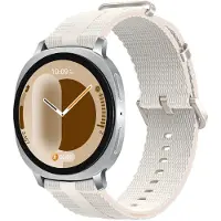 Strap-it siliconen sport bandje smartwatchband geschikt voor Samsung Galaxy Watch 9 (40/44mm) / Watch 8 (40/44mm) / 8 Classic (46mm) - sterrenlicht