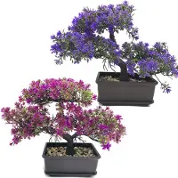 Famanu – Kunstplanten Japanse Bonsai Boom, kunstmatige kamerplanten in potten, decoratie voor huis en kantoor
