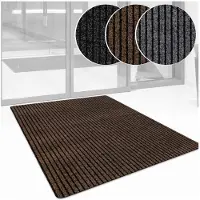 ANRO Mischa Deurmat Bruin 150x90 cm - Antislip - Rubberen rug