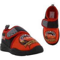 Leomil Disney Cars - Pantoffels voor jongens - Lightning McQueen Sloffen voor kinderen met klittenbandsluiting en Bliksem - Maat 25 - Rood