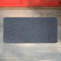 ANRO Schoonloopmat BOB Grijs 90x60cm – Tapijtloper Vuilvangmat Antislip Op Maat Entree Kantoor