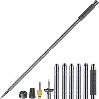 Famanu – Aluminium wandelstokken, verstelbaar tot 123 cm, anti-schok trekkingstokken voor wandelen, kamperen en bergbeklimmen met draagtas