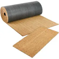 Famanu – Kokosmat deurmat, schoonloopmat in diverse maten en hoogtes, natuurproduct met een dikte van 14 mm, maat 100 x 30 cm