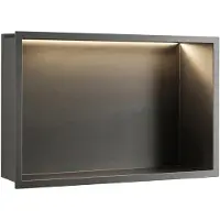REA - Inbouw Badkamerplank Led 30x45 Titan - 10 x 48 x 33 cm