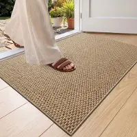 Famanu – Antislip deurmat voor de ingang, wasbaar, 61 x 91 cm, praktisch en stijlvol