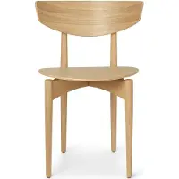 Ferm Living Herman Stoel red brown, roodbruine essenhouten poten