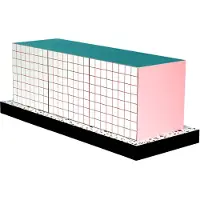 Seletti Supercabinet red grid kast