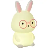Lucide PINCHA RABBIT - Oplaadbare Tafellamp Kinderkamer - Accu/Batterij - LED 3 StepDim - RGB - Wit | Essential