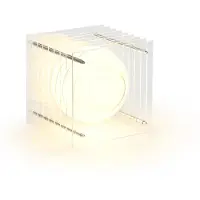 Bang Lớp Small Square Tafellamp Clear acrylic