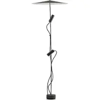 Faro CLAP 1266 Zwarte signaallamp, 2x6W, 3000K, 38º, met kap, modelnummer 75705-233P