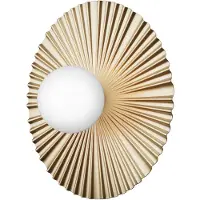 Nuura Design wandlamp Liila Muuse, dimbaar, messing / goud, Badkamer, metaal, Scandinavisch, Wandlamp design