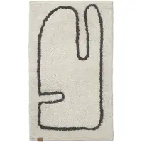 Ferm Living Lay badmat 50x70 cm Off white-coffee