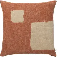 Ferm Living Oleo Kussenhoes Terracotta|Natural