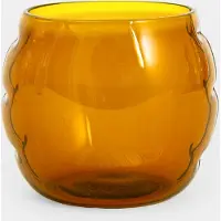 Home Studyo Waterglas Bob Amber Glass (Set van 2)
