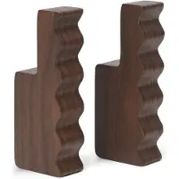 Ferm Living Haakje Unda Dark Brown (Set van 2)